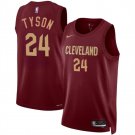 Cleveland Cavaliers #24 Jaylon Tyson Wine 2024 Draft Icon Edition Stitched Jersey