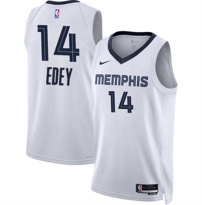 Memphis Grizzlies #14 Zach Edey White 2024 Draft Association Edition ...