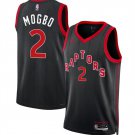 Toronto Raptors #2 Jonathan Mogbo Black 2024 Draft Statement Edition Stitched Basketball Jersey