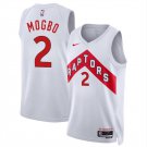 Toronto Raptors #2 Jonathan Mogbo White 2024 Draft Association Edition Stitched Basketball Jersey