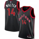 Toronto Raptors #14 Ja’Kobe Walter Black 2024 Draft Statement Edition Stitched Basketball Jersey