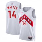 Toronto Raptors #14 Ja’Kobe Walter White 2024 Draft Association Edition Stitched Basketball Jersey