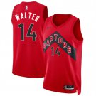 Toronto Raptors #14 Ja’Kobe Walter Red 2024 Draft Icon Edition Stitched Basketball Jersey