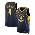 Indiana Pacers #4 Tristen Newton Navy 2024 Draft Icon Edition Stitched Basketball Jersey