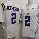 LSU Tigers #2 Justin Jefferson F.U.S.E White Stitched Jersey