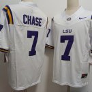LSU Tigers #7 Ja'Marr Chase F.U.S.E White Stitched Jersey