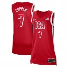USA Basketball #7 Kahleah Copper Red 2024 Swingman Stitched Jersey