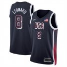 USA Basketball #8 Kawhi Leonard Navy 2024 Swingman Stitched Jersey