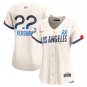 Los Angeles Dodgers #22 Clayton Kershaw Cream 2024 City Connect Limited Stitched Baseball Jersey