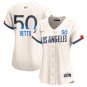 Los Angeles Dodgers #50 Mookie Betts Cream 2024 City Connect Limited Stitched Baseball Jersey