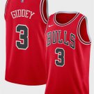Chicago Bulls #3 Josh Giddey Red Icon Edition Stitched Basketball Jersey
