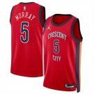 New Orleans Pelicans #5 Dejounte Murray Red Statement Edition Stitched Basketball Jersey