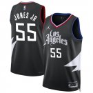 Los Angeles Clippers #55 Derrick Jones Jr Black Statement Edition Stitched Jersey