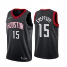 Houston Rockets #15 Reed Sheppard Black 2024 Draft Statement Edition Stitched Jersey