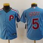 Bryson Stott  Philadelphia Phillies #5 Blue Stitched Jersey