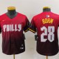 Philadelphia Phillies #28 Alec Bohm Red 2024 City Connect Limited Stitched Jersey