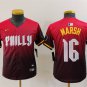 Philadelphia Phillies #16 Brandon Marsh Red 2024 City Connect Limited Stitched Jersey