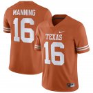Texas Longhorns #16 Arch Manning Orange Stitched Football Jersey