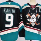 Anaheim Ducks #9 Paul Kariya Black/Teal 2024-25 Stitched Jersey