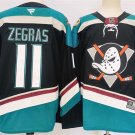 Anaheim Ducks #11 Trevor Zegras Black/Teal 2024-25 Stitched Jersey