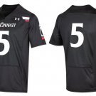 Men's Cincinnati Bearcats #5 Black Stitched Football Jersey