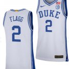 Duke Blue Devils #2 Cooper Flagg White College Basketball Stitched Jersey
