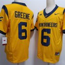 West Virginia Mountaineers #6 Garrett Greene Gold F.U.S.E. Stitched Jersey