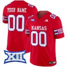 Custom Kansas Jayhawks Red 2024 F.U.S.E. Vapor Limited Stitched Jersey