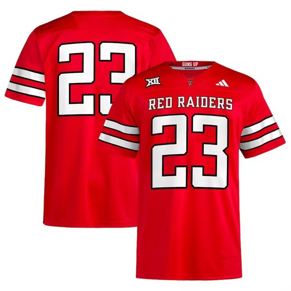 Texas Tech Red Raiders #23 Red Home Stitched Jersey