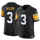 Steelers #3 Russell Wilson Black F.U.S.E. With Walter Payton Patch Vapor Untouchable Stitched Jersey