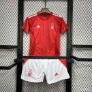 24/25 Kids Nottingham Forest Home Kit Shirt Soocer Jersey
