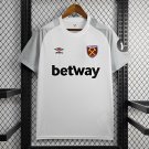 24/25 West Ham United Away White Soocer Shirt Jersey
