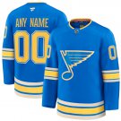 Custom St. Louis Blues Blue 2024-25 Alternate Stitched Hockey Jersey