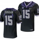 TCU Horned Frogs #15 Max Duggan Black Stitched College Football Jersey