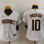 San Diego Padres #10 Jurickson Profar White Cool Base Stitched Baseball Jersey