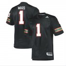 Miami Hurricanes #1 Cam Ward Black Stitched Football Jerseys