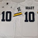 Michigan Wolverines #10 Tom Brady White F.U.S.E. Stitched Jersey