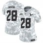 Texans #28 Joe Mixon Arctic Camo 2024 F.U.S.E. Salute to Service Limited Football Stitched Jersey