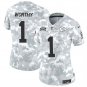 Chiefs #1 Xavier Worthy Arctic Camo 2024 F.U.S.E. Salute to Service Limited Football Stitched Jersey