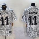 Eagles #11 A. J. Brown 2024 F.U.S.E Arctic Camo Salute to Service Limited Football Stitched Jersey