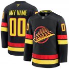 Custom Vancouver Canucks Black 2024-25 With A Patch Alternate Stitched Hockey Jersey