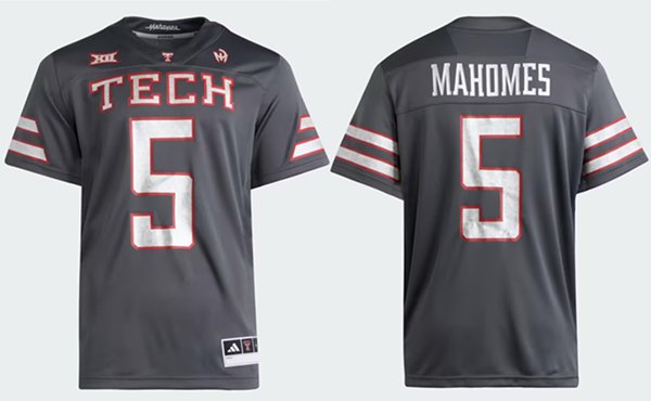 Texas Tech #5 Patrick Mahomes II Gray Stitched Jersey