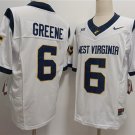 West Virginia Mountaineers #6 Garrett Greene White F.U.S.E. Stitched Jersey