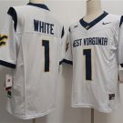 West Virginia Mountaineers #1 Jahiem White White F.U.S.E. Stitched Jersey