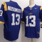 LSU Tigers #13 Garrett Nussmeier Blue F.U.S.E. Stitched Jersey