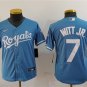 Bobby Witt Jr.  Kansas City Royals #7 Light Blue Stitched Jersey