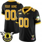 Custom Oregon Ducks Black 2024 F.U.S.E. Forever Gang Green Stitched Football Jersey
