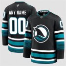 Custom San Jose Sharks Black 2024-25 Alternate Stitched Hockey Jersey