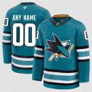 Custom San Jose Sharks Teal 2024-25 Home Stitched Hockey Jersey