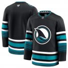 San Jose Sharks Blank Black 2024-25 Alternate Stitched Hockey Jersey